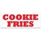 Signmission Cookie Fries Banner Concession Stand Food Truck Single Sided B-96-30038 - alternate 1
